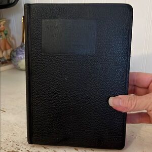 Vintage Leather New Testament & Psalms Bible red letter large print book. USA